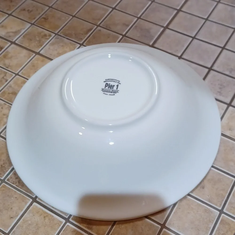 Pier 1 Vintage Mossaic Fruit Or Serving‎ Bowl 11.5 W 3 Deep